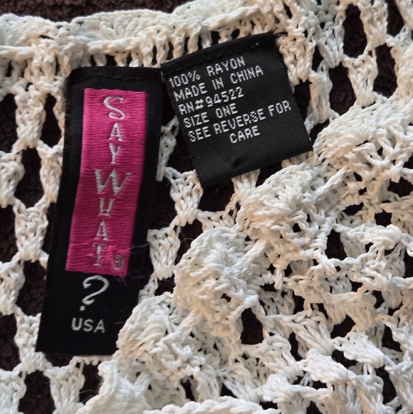 White Fringe Poncho - Picture 5 of 5